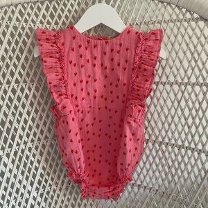 Marlot Paris Pink Hearts Romper, size 2 years